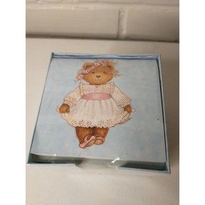 Bear Memo Cube Mini Telephone Address Book Vintage